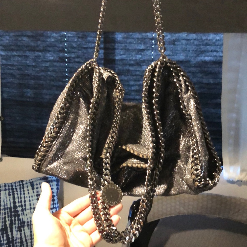Sparkle Stella McCartney handbag; use it tall or short
